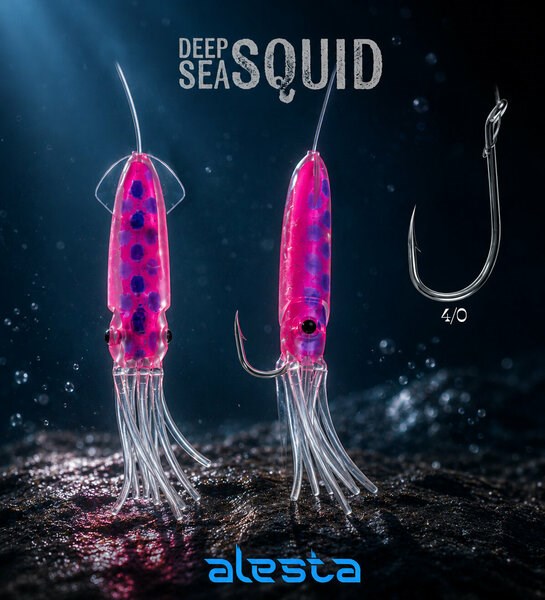 Deep Sea Squid 3 lü Sübye Çapari X0297 3K 7cm 0.60 #4/0 Purple Pink A18-24240