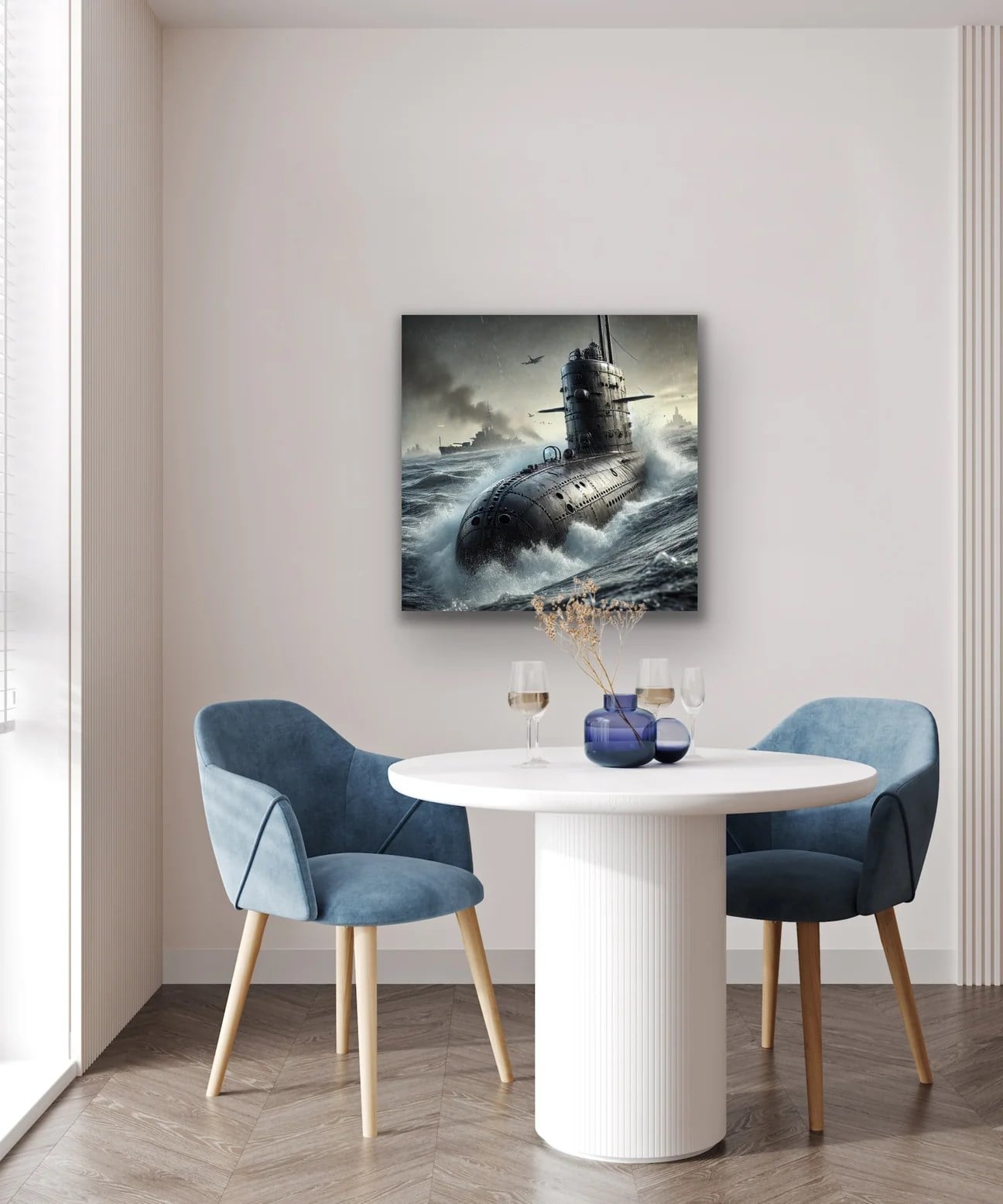 Denizaltı Kanvas Tablo 90x90cm