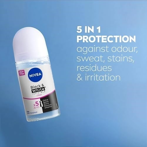 Deodorant Rool On & Invisible Black White Clear Kadin 50ML