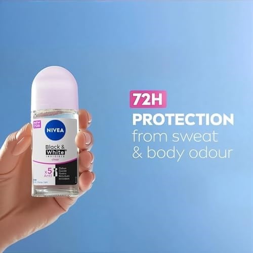 Deodorant Rool On & Invisible Black White Clear Kadin 50ML