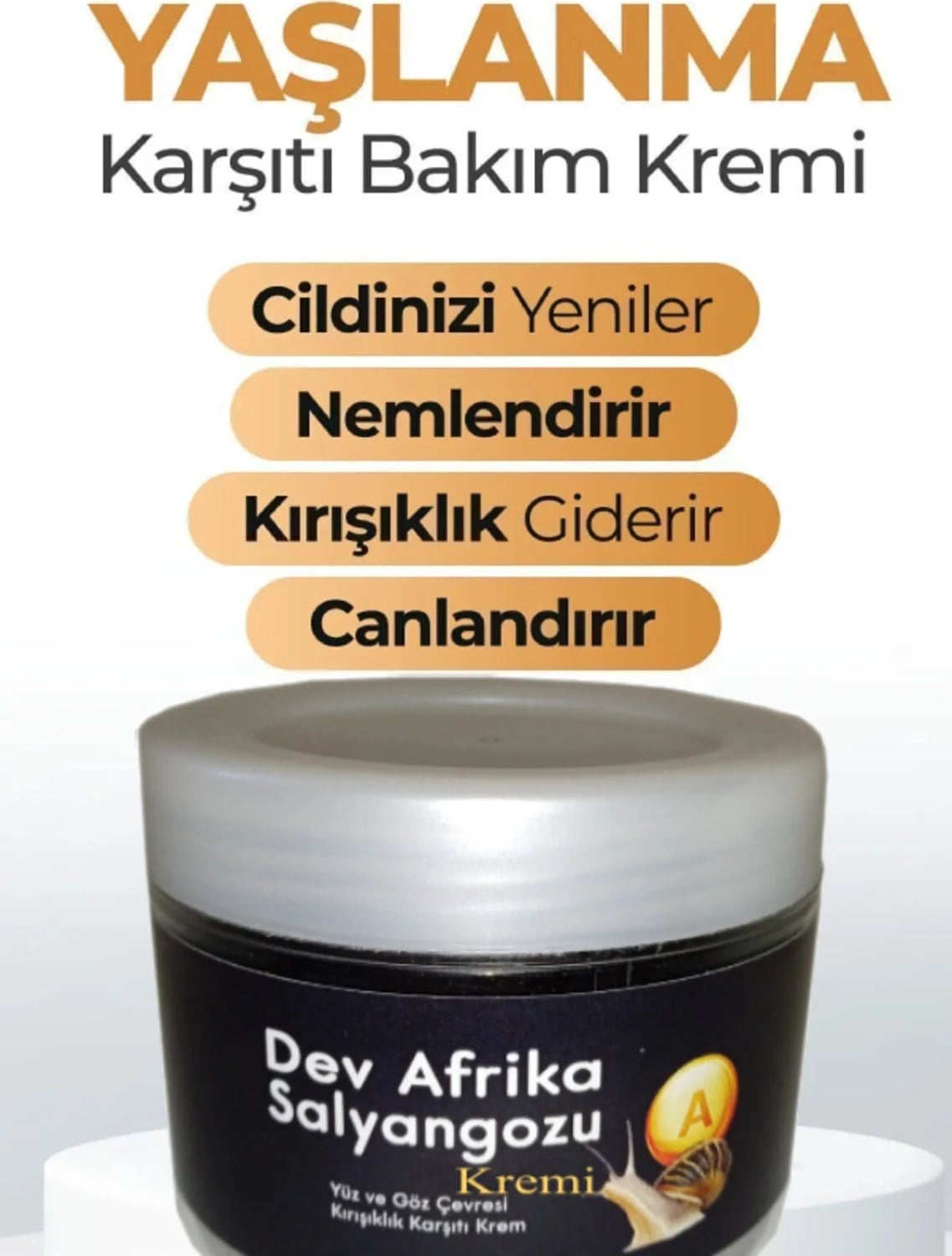 Dev Afrika Salyangoz Yüzde Bakım Kremi 100 ml x 2 Adet