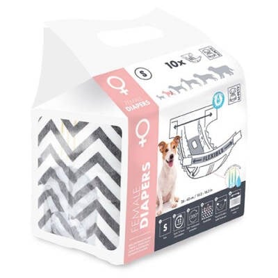 Diapers Dişi Köpekler İçin Külot Bez Small 10 lu 27,5x37 Cm