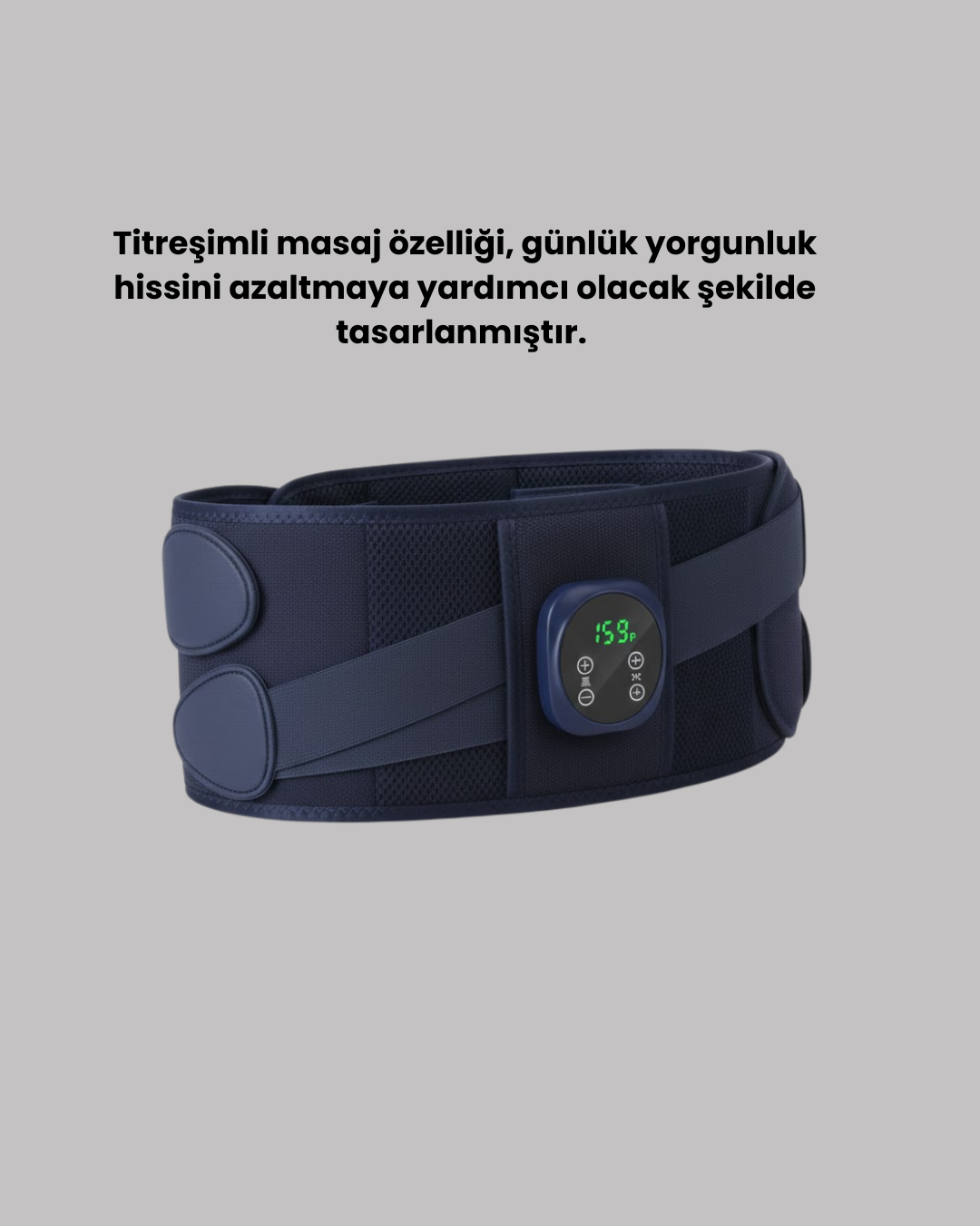Dijital Ekranlı Isıtmalı Masaj Kemeri Bel Çevresi 100 cm Altı İçin Uygun