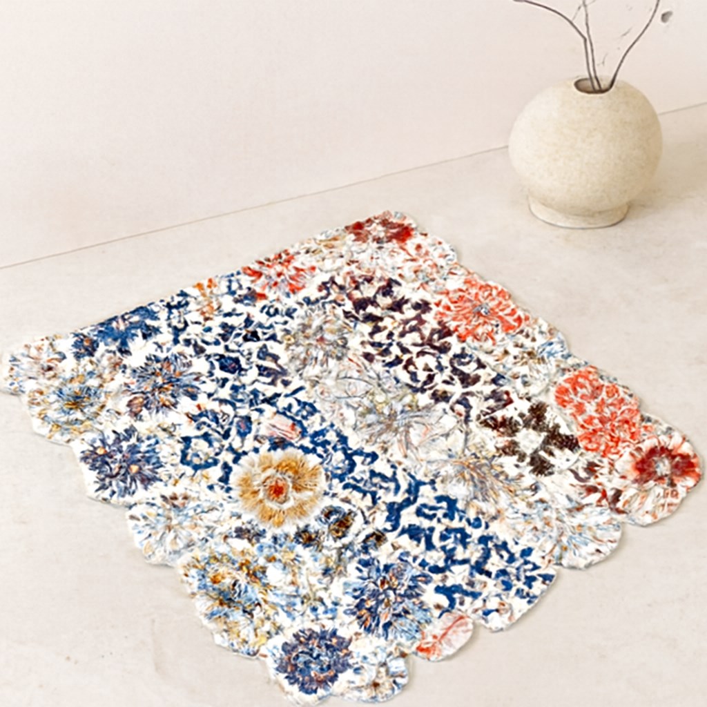 Dikdörtgen Kaydırmaz Su Emici Banyo Paspası 70x34 cm