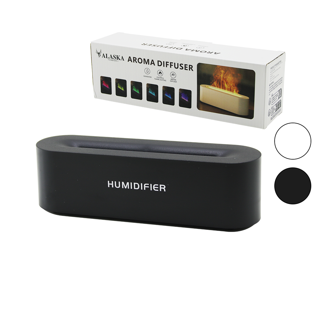 Dikdörtgen USB Hava Nemlendirici 150ml Renkli LED