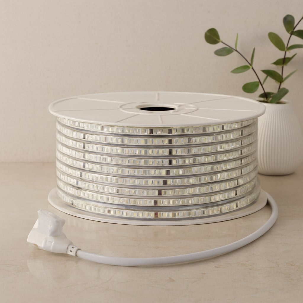 Dış Mekan 220V Şerit LED 120LED 100m (3000K / Günışık)