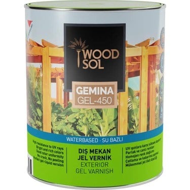Dış Mekan Ahşap Jel Vernik 0.75 Lt Şeffaf Koruma