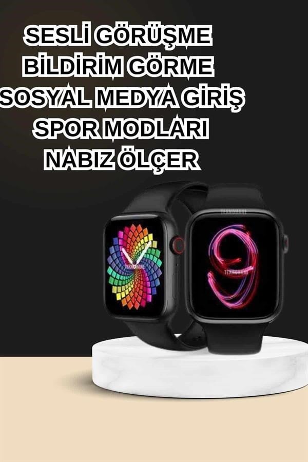 Dokunmatik Akıllı Saat Yeni Nesil Kulaklık Kampanyası ANC Özelliği Yüksek Ses Kaliteli