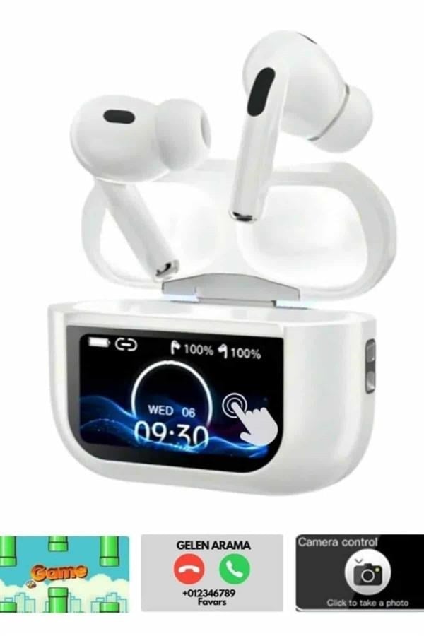 Dokunmatik Ekranlı Bluetooth Kulaklık TWS İOS Android Tüm Telefonlara Uyumlu Kulaklık Yeni Nesil