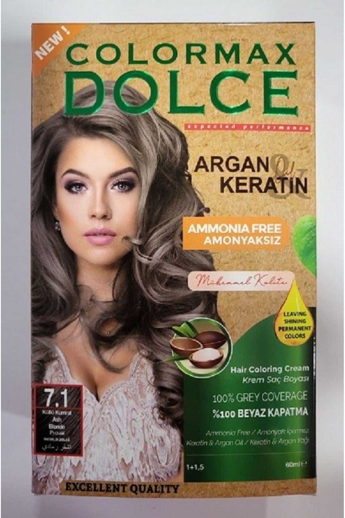Dolce ARGAN/KERATİN Doğal Set Boya No: 7 Kumral