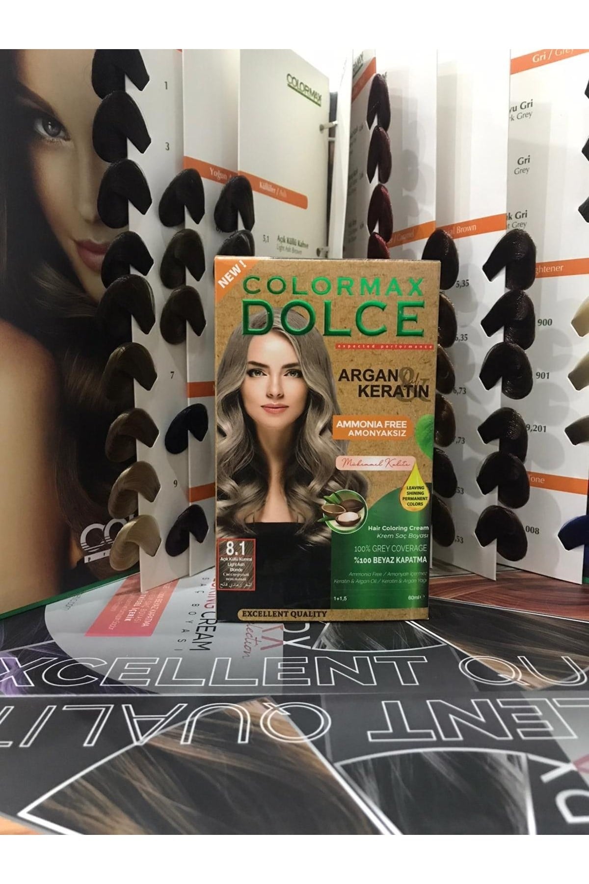 Dolce ARGAN/KERATİN Doğal Set Boya No: 8 Açık Kumral