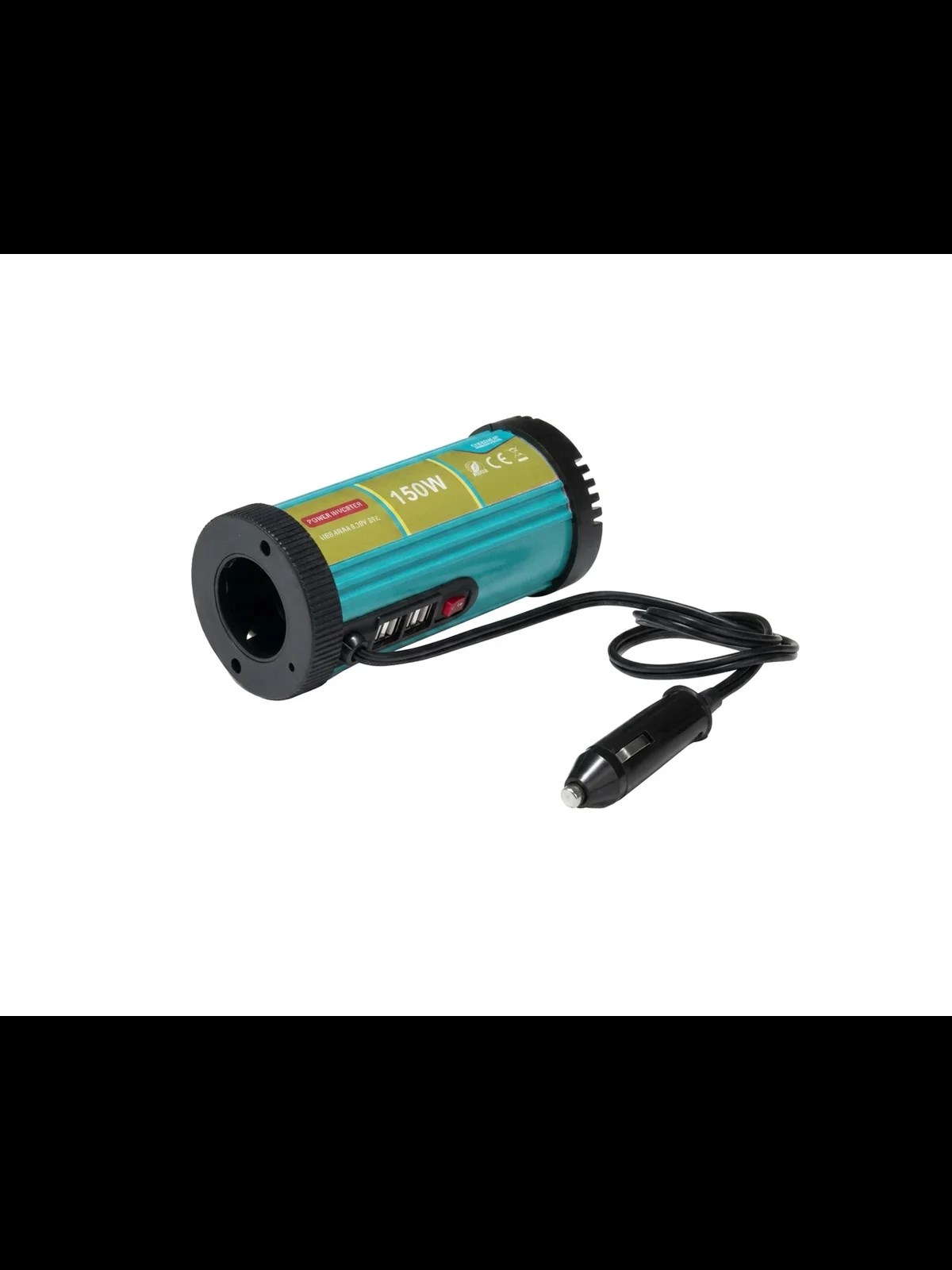 Dönüştürücü İnverter 4 Girişli Çakmaklı USBli 150 Watt MES 7158