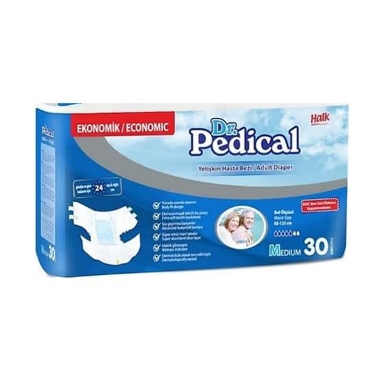 DR. PEDİKAL HASTA BEZİ M BOY 30 LU