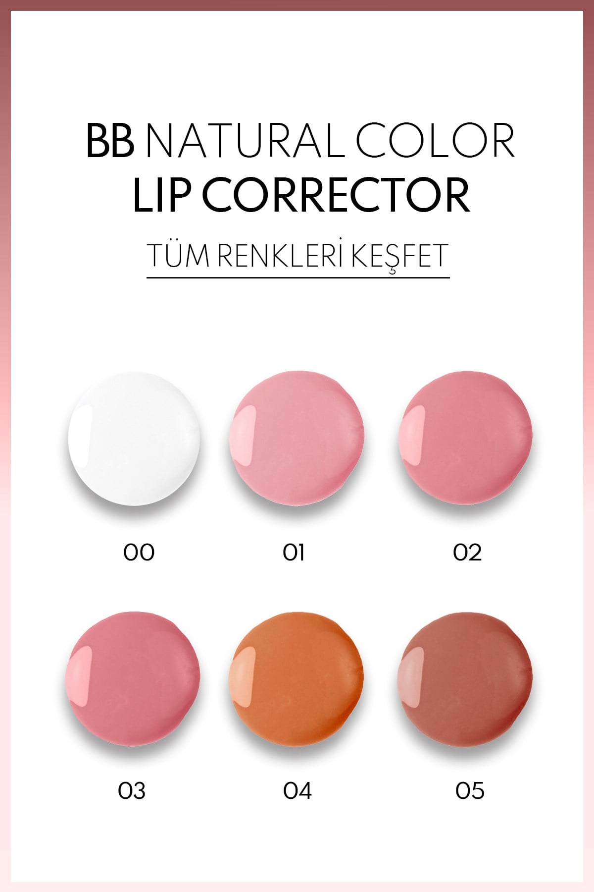 Dudak Parlatici & BB Lip Corrector Renk Eşitleyici No: 02 Açık Pembe