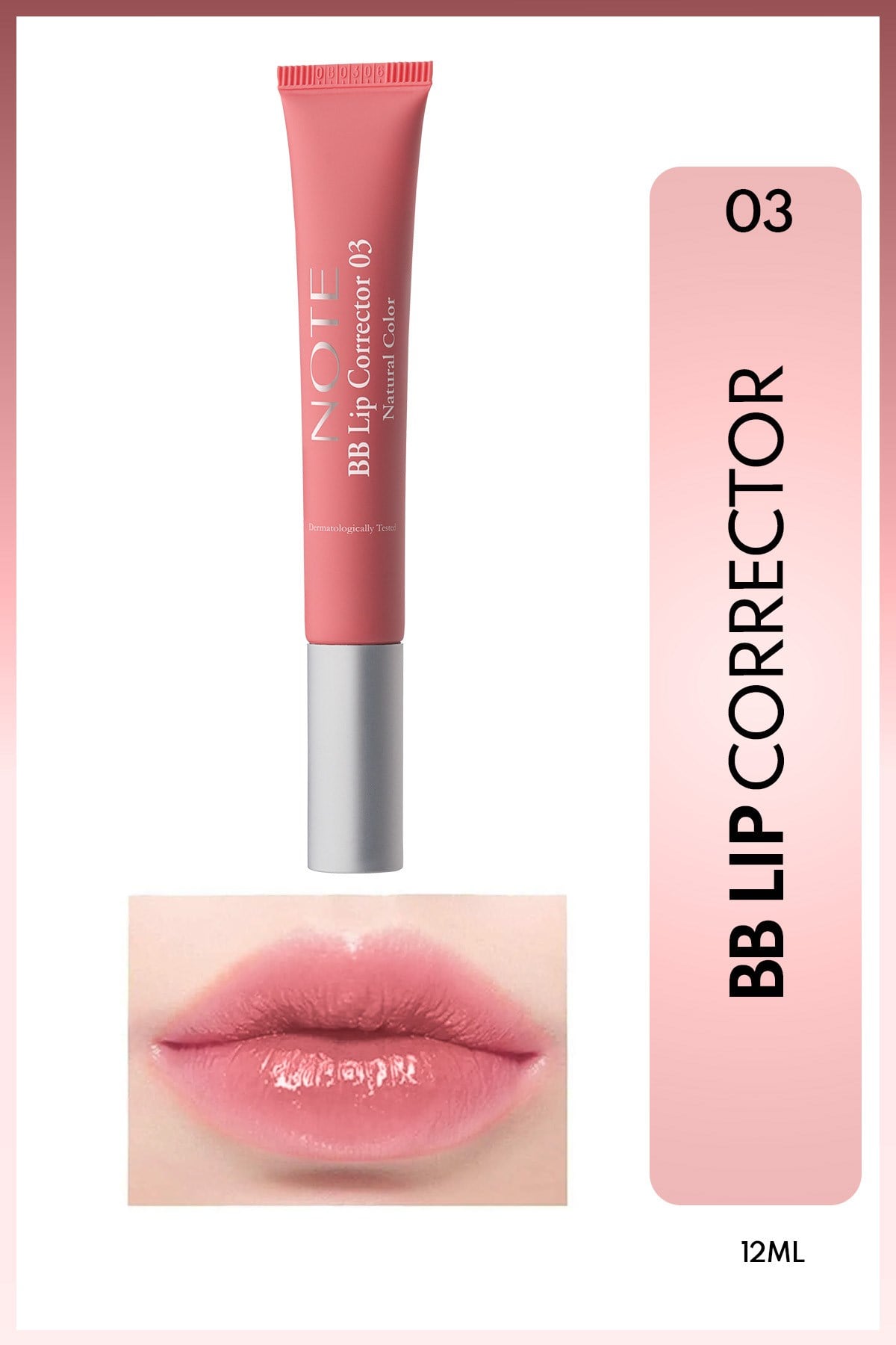 Dudak Parlatici & BB Lip Corrector Renk Eşitleyici No: 02 Açık Pembe