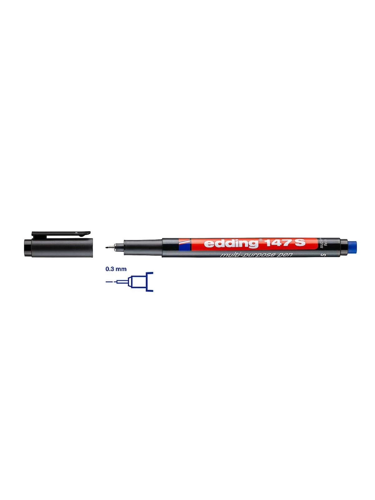 EDDİNG 147S ASETAT KALEMİ SİYAH