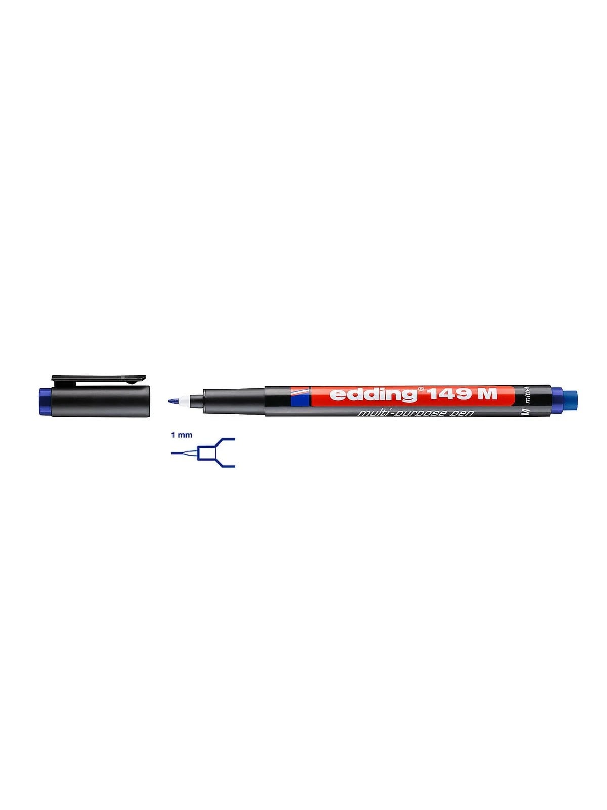 EDDİNG 149M ASETAT KALEMİ MAVİ