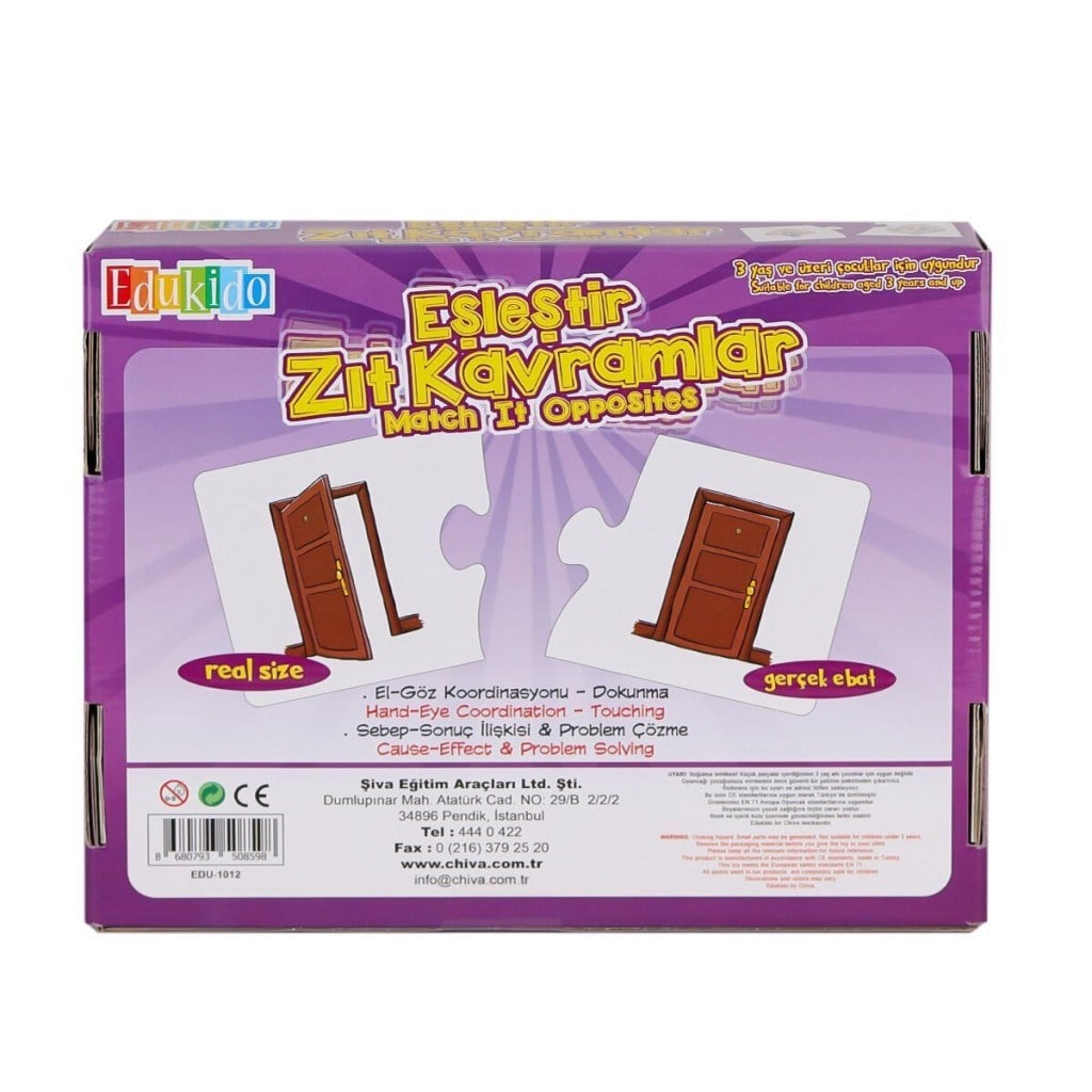 EDU-1012 Eşleştir Zıt Kavramlar -Chiva