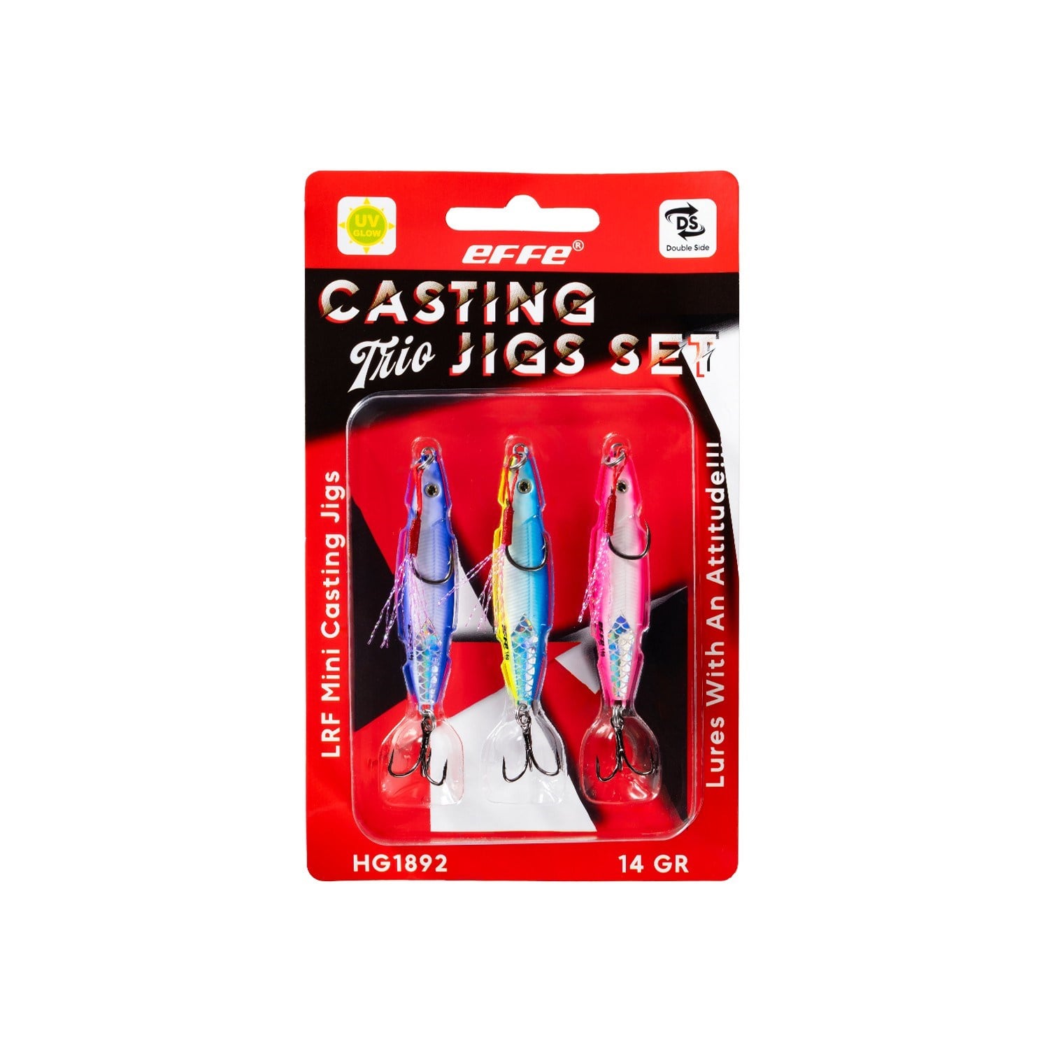 Effe HG1892 Lrf Mini Casting Trio Jigs Seti - 8 GR