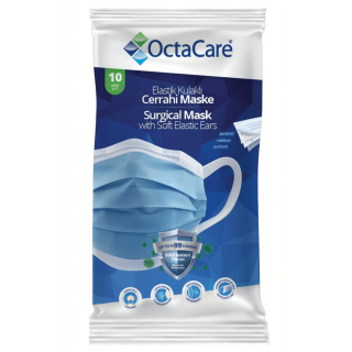 Elastik Kulaklı Cerrahi Maske - 10'lu