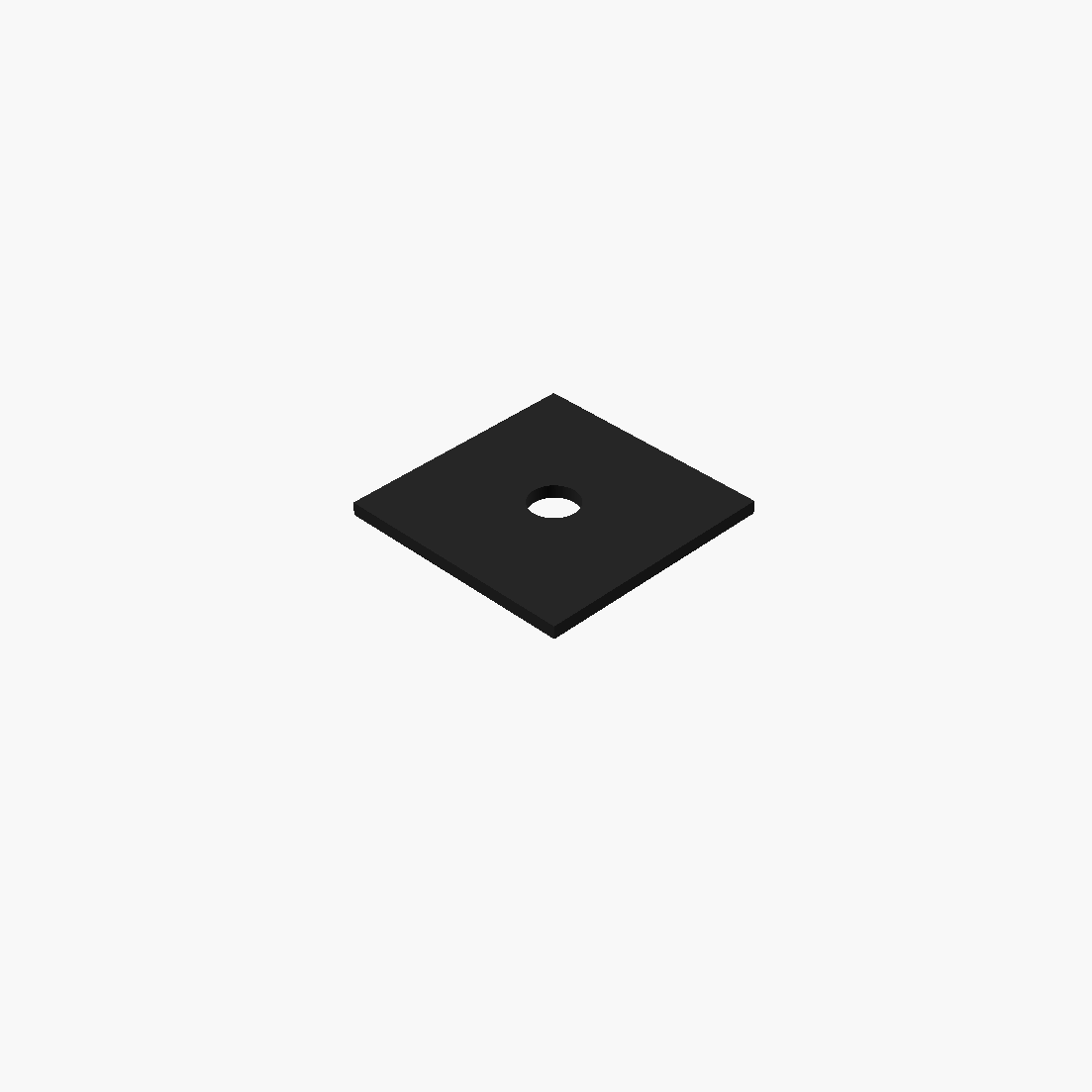Elastomer Mesnet Takozu  150x150x8mm -  Ø 30mm