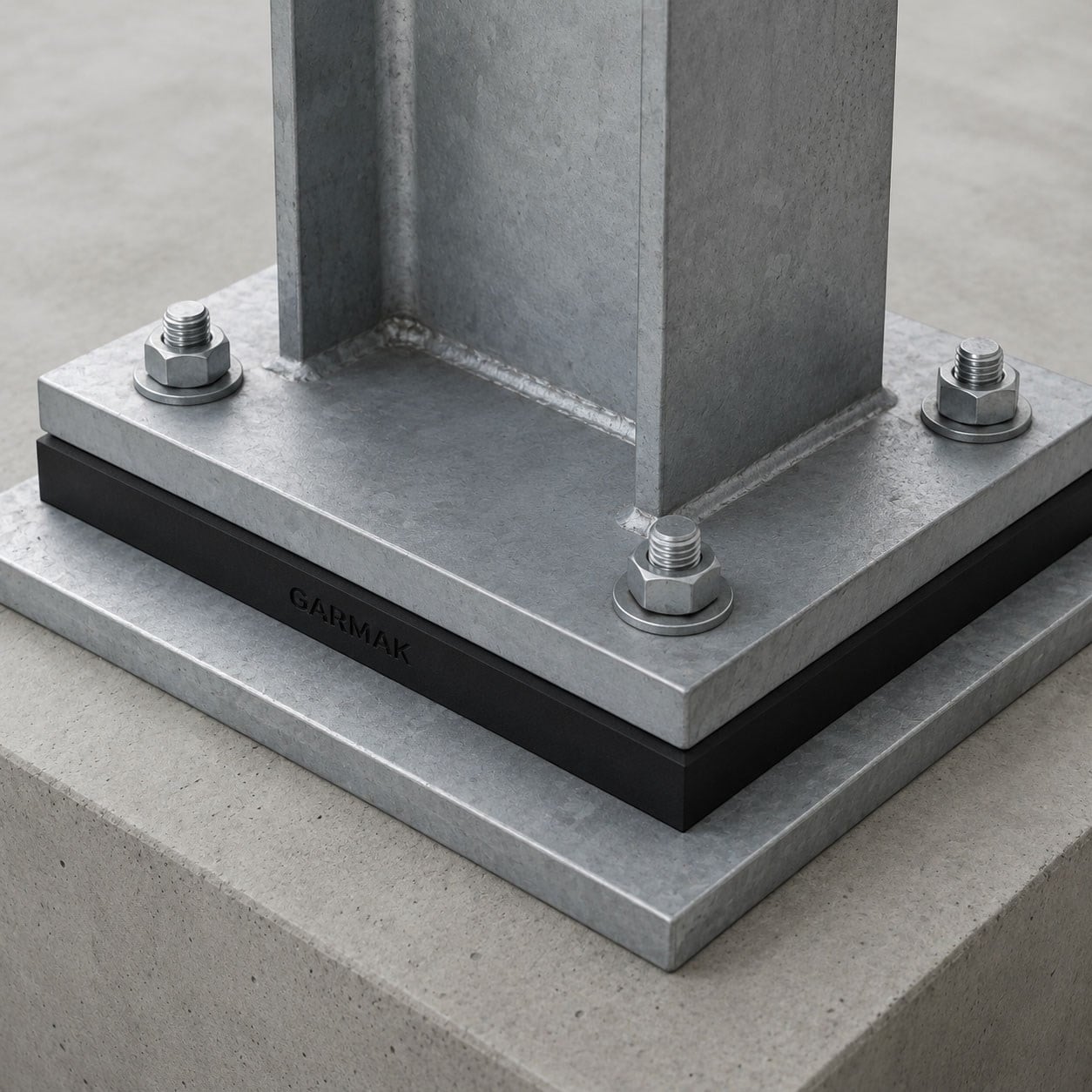 Elastomer Mesnet Takozu  200x250x8mm -  Ø 15mm