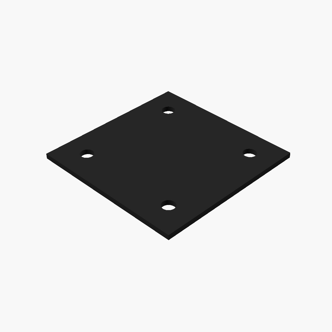 Elastomer Mesnet Takozu  300x300x10mm -  Ø 25mm