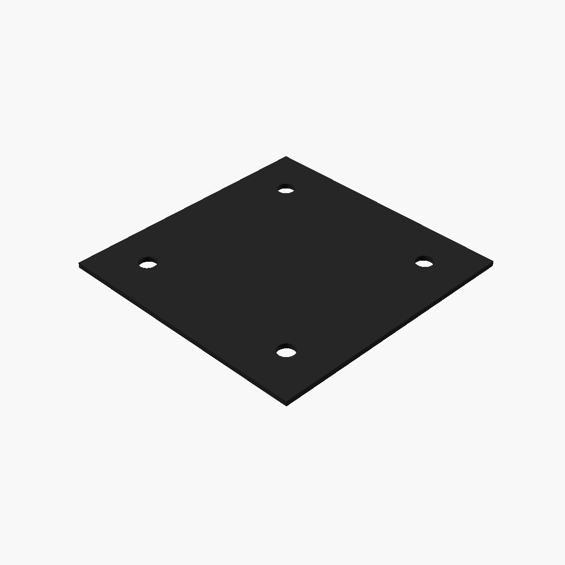 Elastomer Mesnet Takozu  300x300x6mm -  Ø 20mm