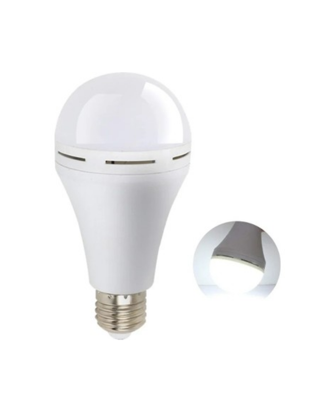 Elektrik Kesintisinde Yanan Şarjlı LED Ampul E27 6500K Güçlü Işık