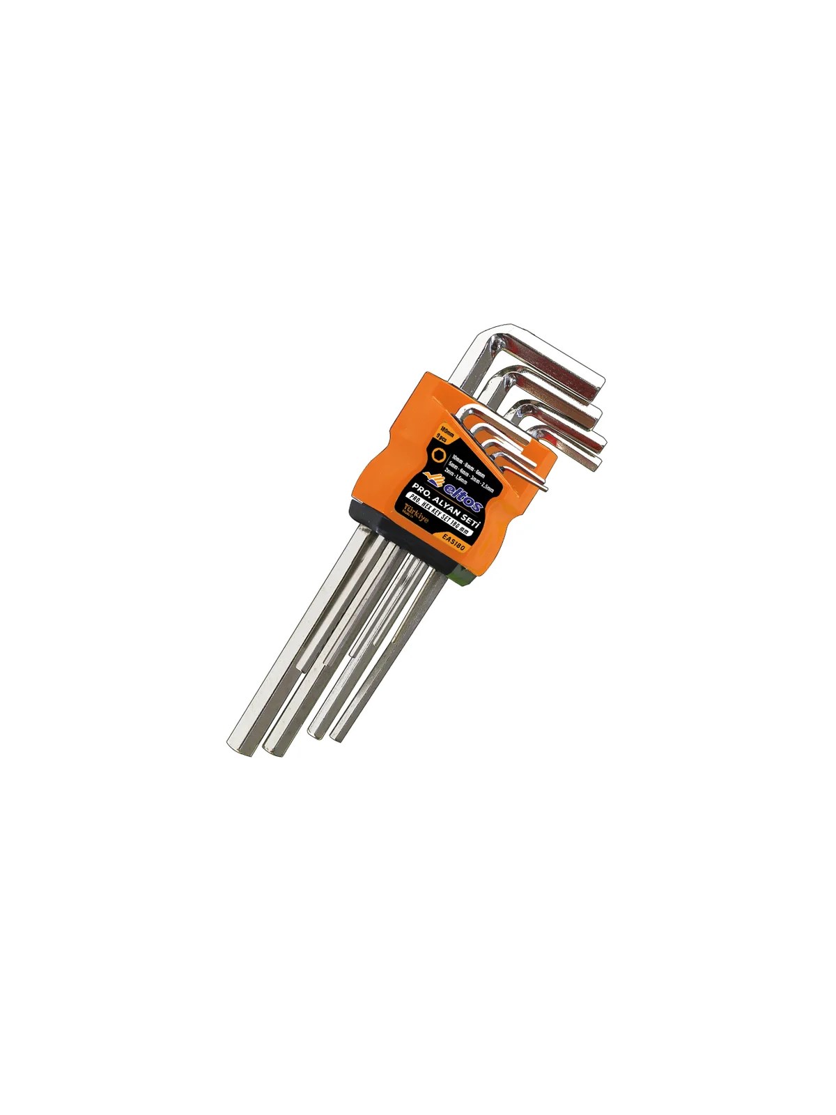 ELTOS EAS180 Alyan Seti 9 Parça 180 mm Altıköşe