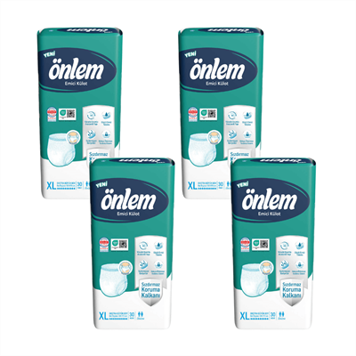 Emici Külot - XL - 120 Adet, 4 Paket