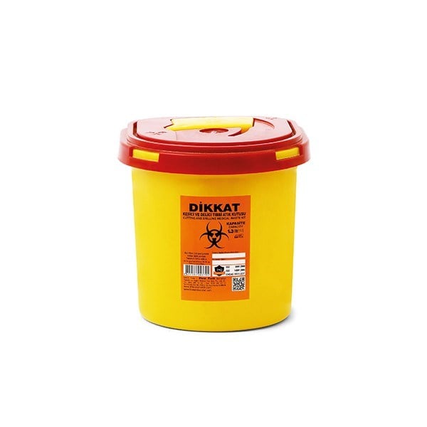 Enfekte Tıbbi Atık Kovası - 1.3 lt