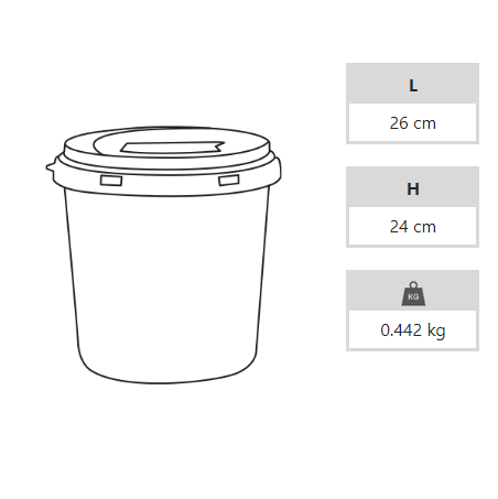 Enfekte Tıbbi Atık Kovası - 10 lt