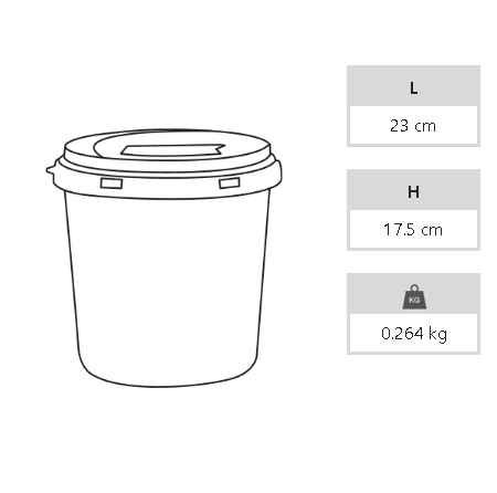 Enfekte Tıbbi Atık Kovası - 5 lt
