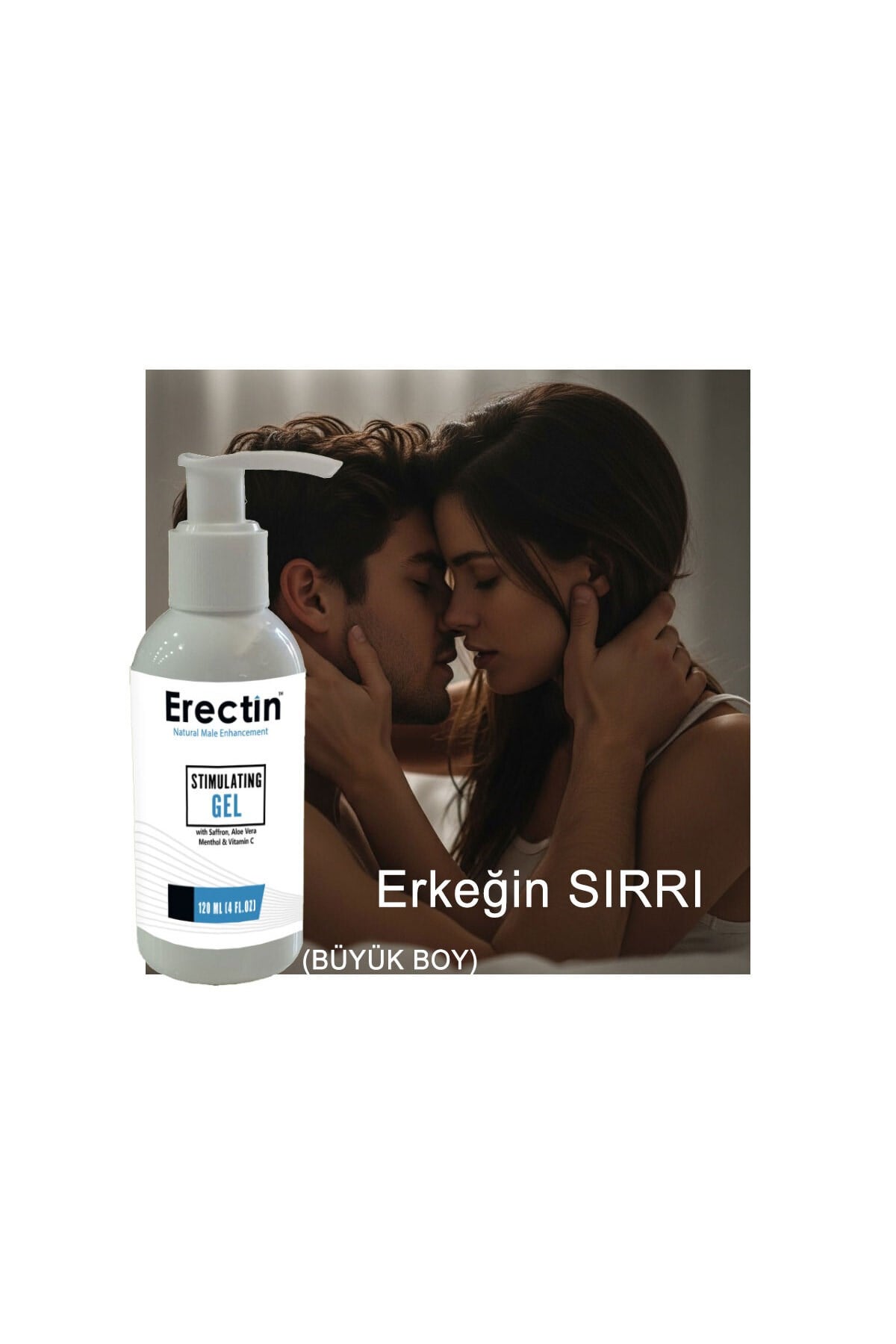 Erectin Jel Sertleşmeye Destekleyici Bakım Jeli 120 ml x 1 ad.+Lustra Masaj Yağı
