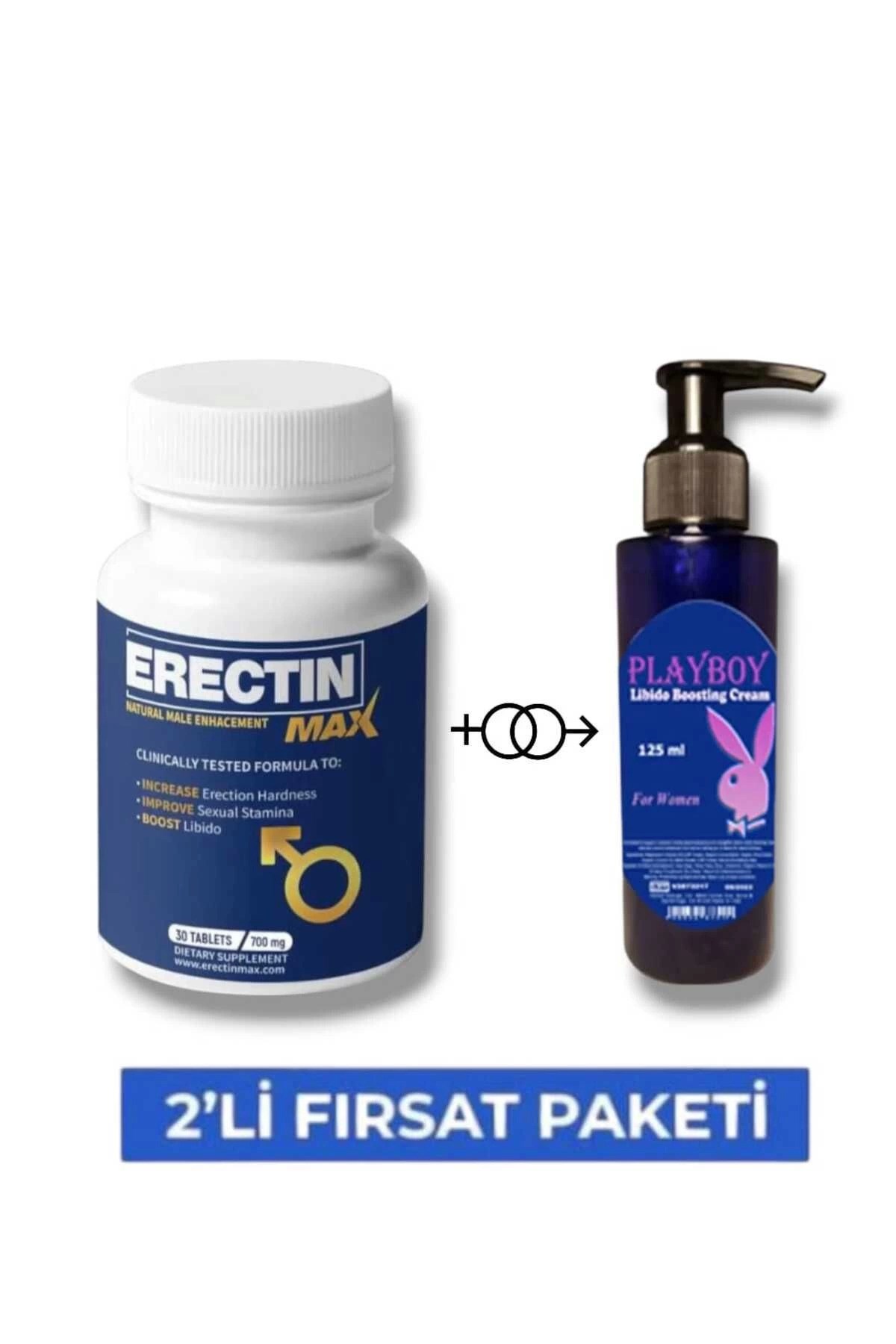 Erectin Max Erkeklere Özel Destekleyici 30'lu Mucizevi Libido Cream 125 ml