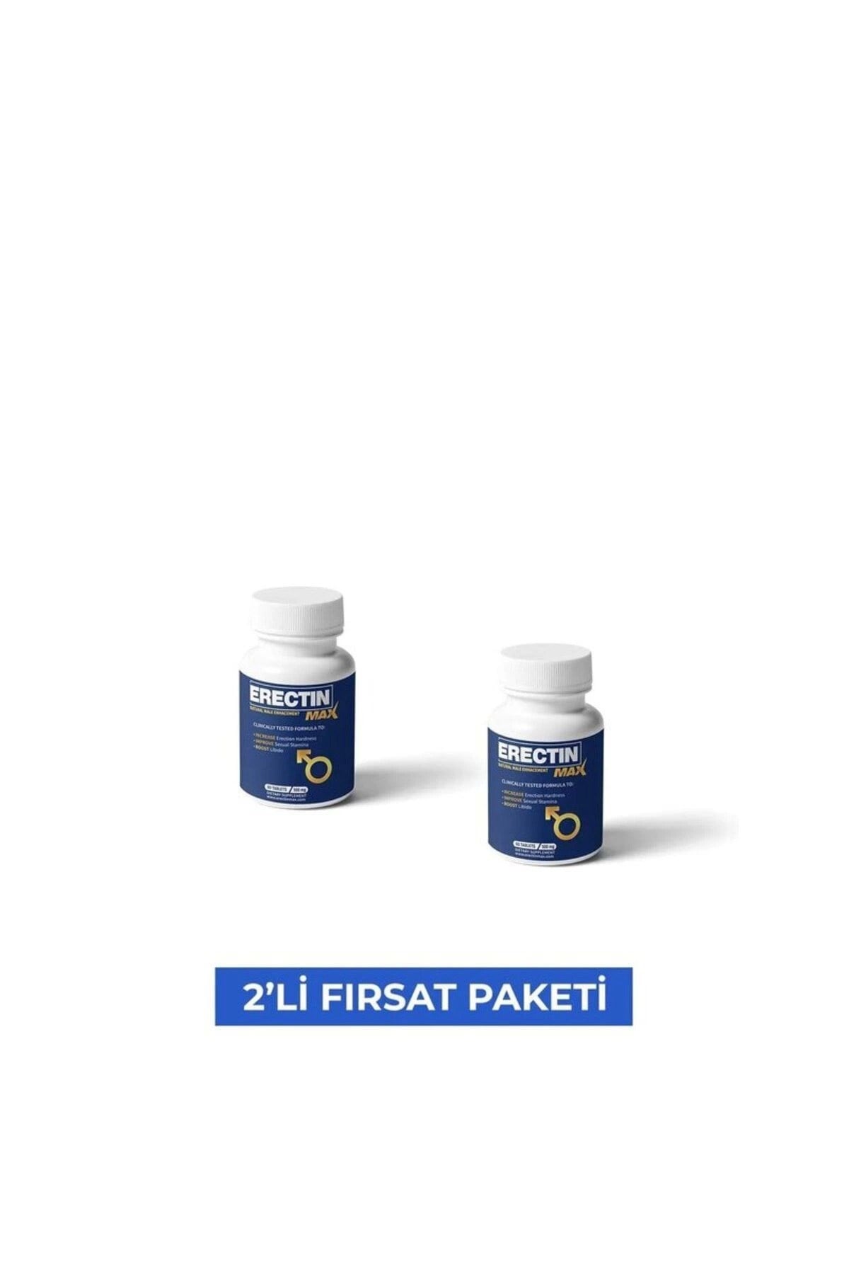 Erectin Max Natural Male Enhancement Erkeklere Özel Geliştirici 30 Lu X 2 Adet