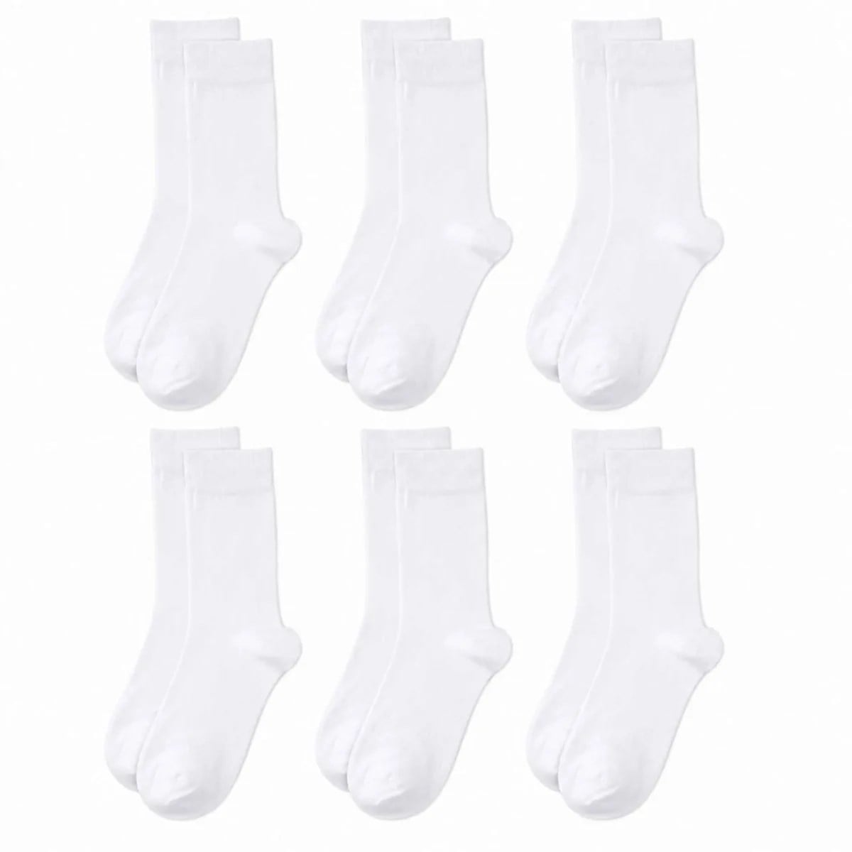 Erkek Bambu Soket Çorap 6'lı Paket, Dikişsiz Parfümlü Nefes Alan Yumuşak Nem Emici Günlük Uzun Çorap