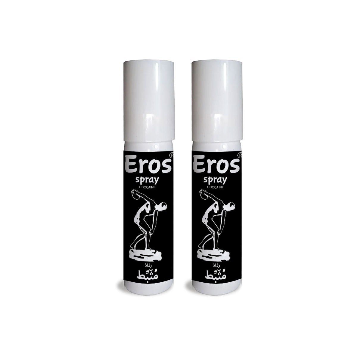 Eros 2 Adet Erkeklere Özel Zaman Stop Spreyi 20 ml (Black)