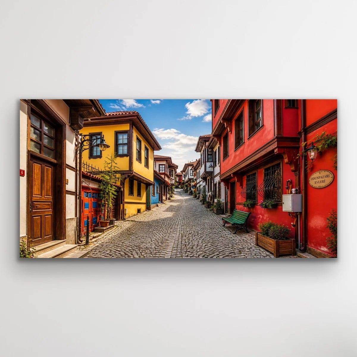 Eskişehir Odun Pazarı Kanvas Tablo 40X80 CM