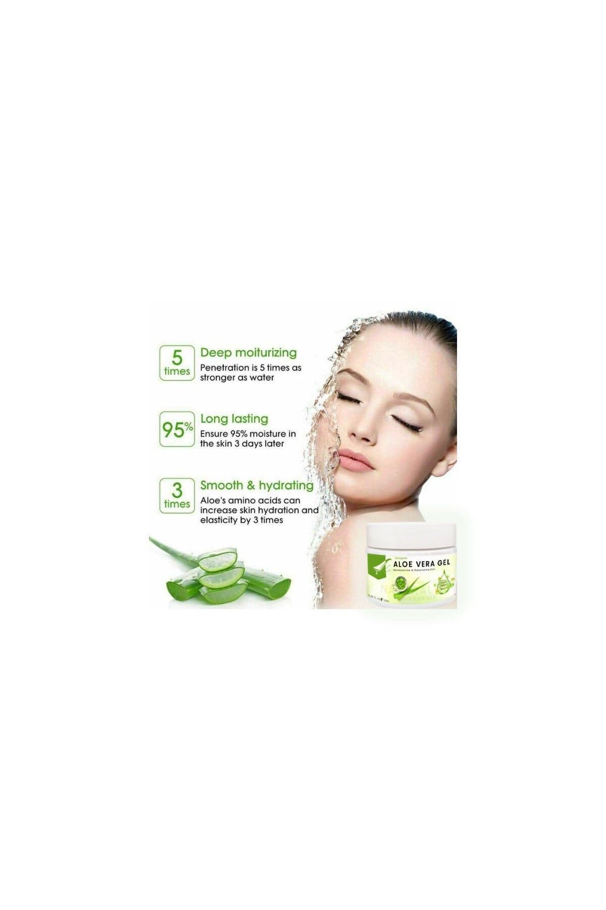 Eurorganic Aloe Vera Jel Cildiniz İçin Ferahlama ve Nem Dokunuş 100 ml x 1 adet
