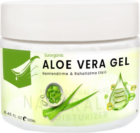 Eurorganic Aloe Vera Jel Cildinizi Yenilemeye Sıkılaştırmaya Canlandırmaya Hızlı Ferahlamaya Jel