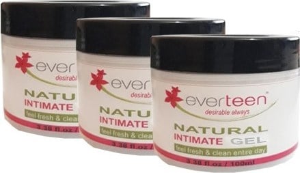Everteen Natural Intimate Gel Kadınlara Özel Genital Bölge Temizleme Jeli 100ML 3 Adet