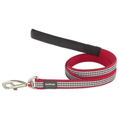 Fang It Desenli Kırmızı Köpek Uzatma Tasması Medium 20 Mm 1,2 Mt
