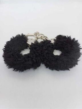 Fantazi Siyah Peluşlu Metal Kelepçe