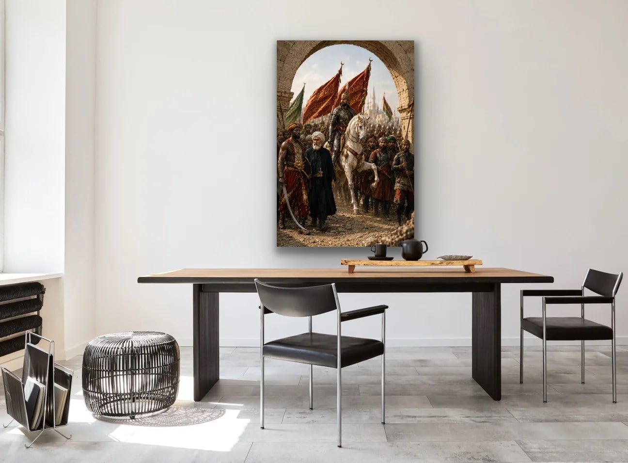 Fatih Sultan Mehmet İstanbul'un Fethi Kanvas Tablo 40X60 CM