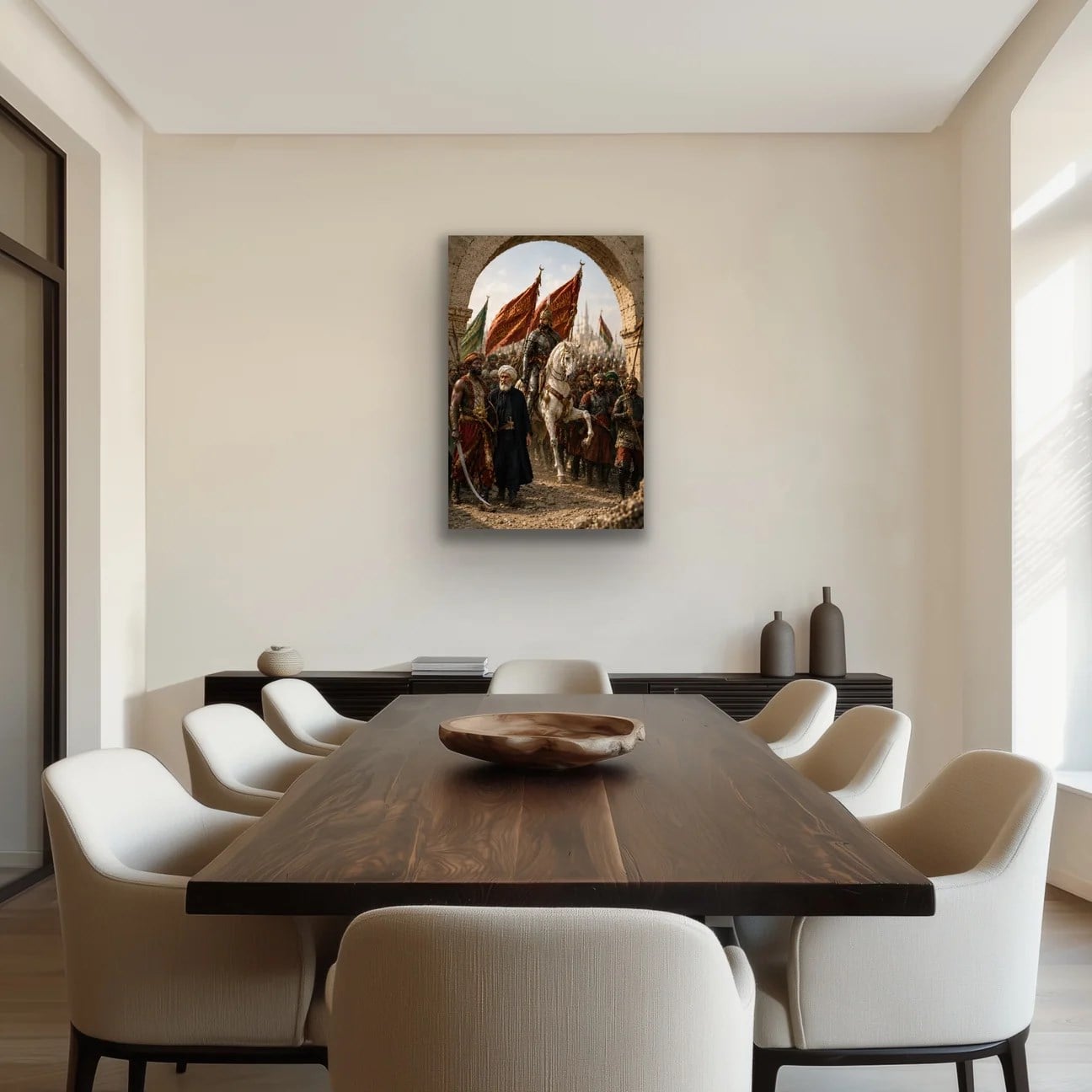 Fatih Sultan Mehmet İstanbul'un Fethi Kanvas Tablo 40X60 CM