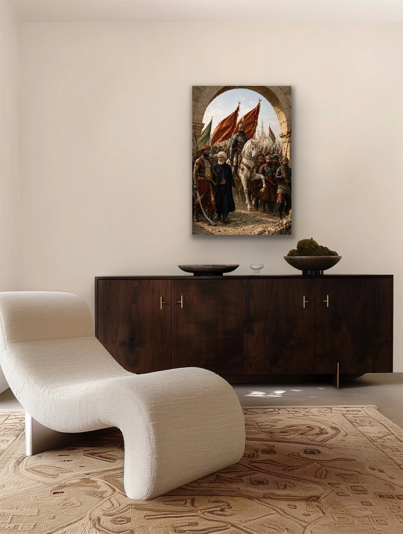 Fatih Sultan Mehmet İstanbul'un Fethi Kanvas Tablo 20x30 CM