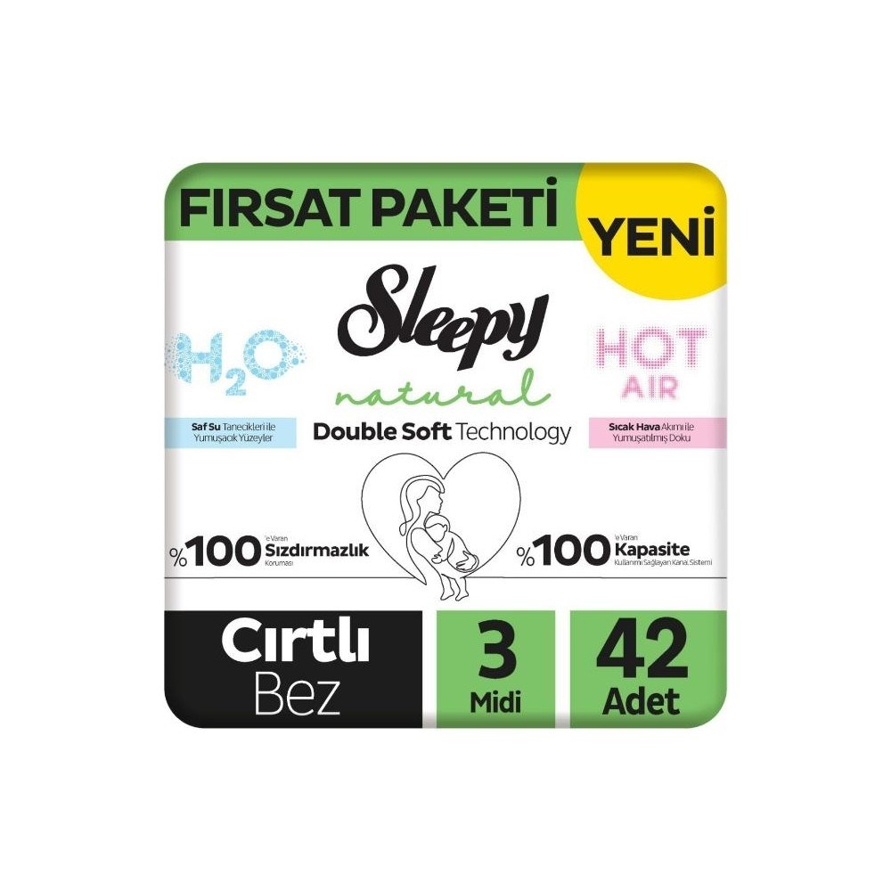 Fırsat Paketi Bebek Bezi 3 Numara Midi 42 Adet