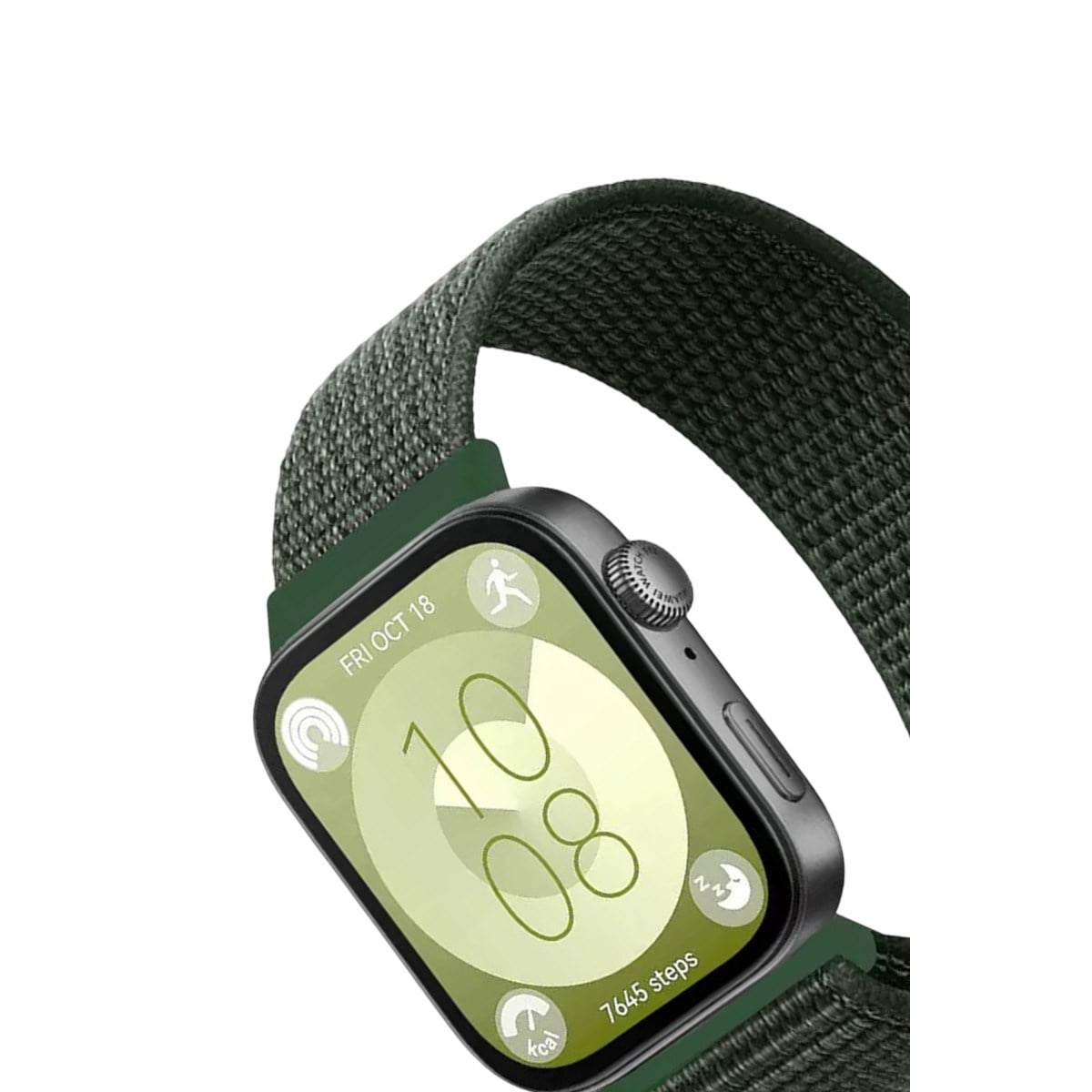 Fit 4 Hasırlı Cırtcırtlı Kordon - Koyu Yeşil